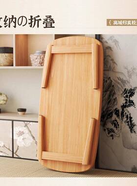 日式禅意长榻米实木桌茶桌SLM阳台家用榻功夫茶台炕几飘窗桌矮桌