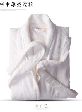 毛料棉男女巾通用暖浴袍MQLB沐保浴衣大码浴酒店情侣睡袍