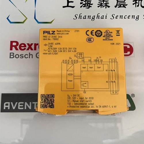 皮尔兹PILZ安全继电器PNOZX2.124VAC/DC2N/O710002德国原