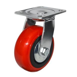 万向轮重型韩式 塑芯带盖脚轮工业手推车货架4寸5寸6寸8寸静音脚轮