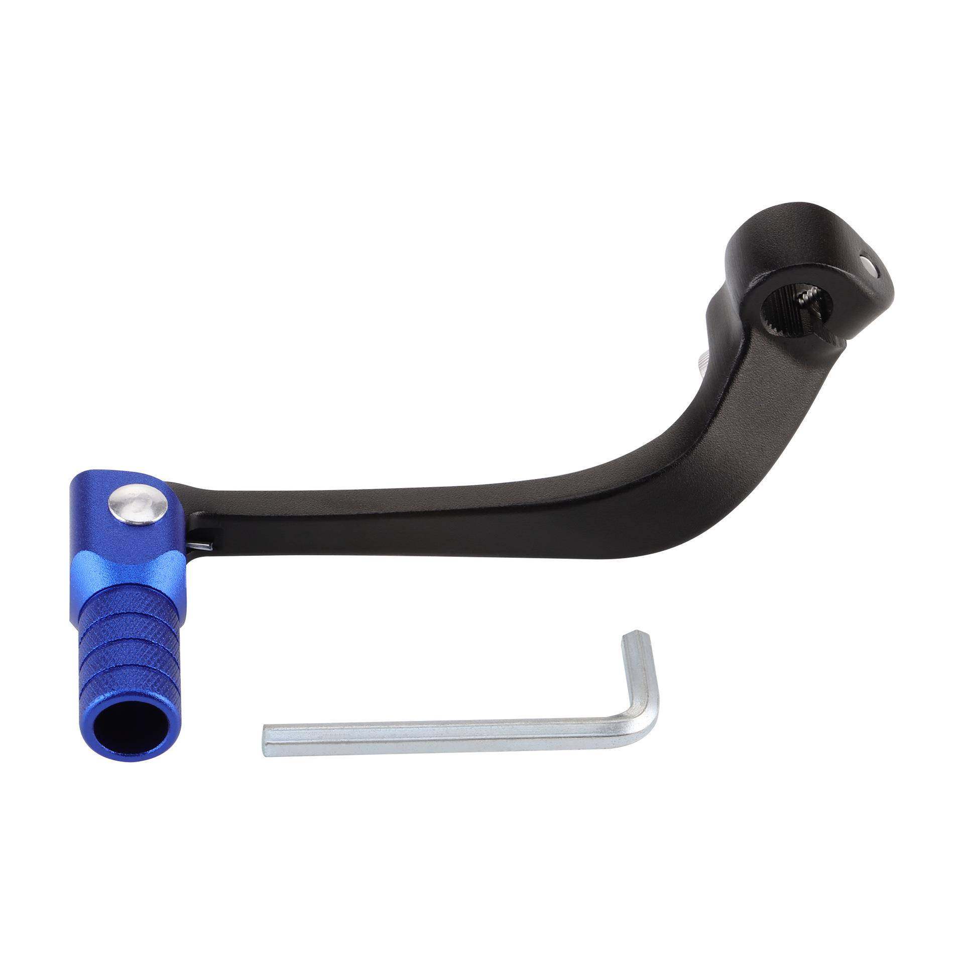 铝制折叠换档杆 适用CRF110越野车挂挡杆 通用大部分车型 黑杆蓝