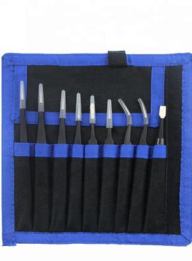 9件ESD镊子工具套件，防静电、镊子套装，手帐、手工镊子套装