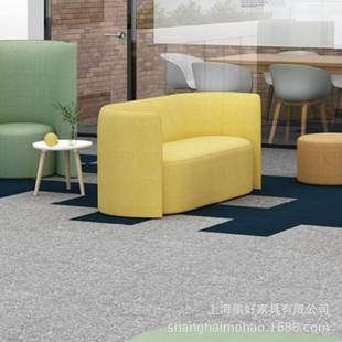 现代简约创意个性办公室会客洽谈休闲桌椅公司接待区沙发茶几组合