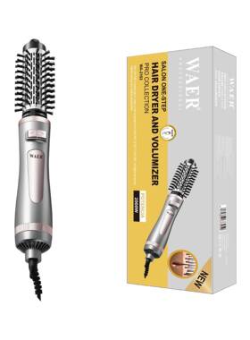 WAER热销美发梳直发器吹风梳大功率家用电吹风卷发梳直销