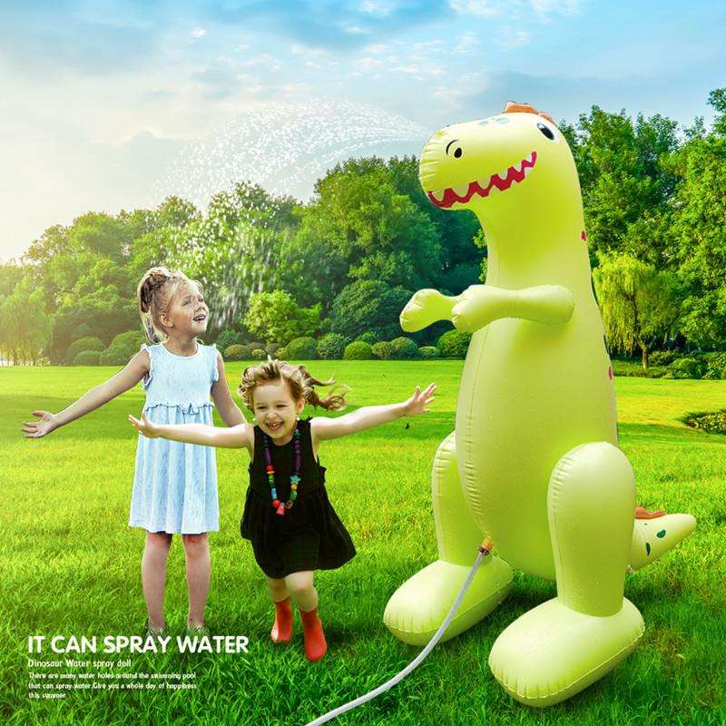 工厂现货/充气恐龙喷水池/户外喷水恐龙/站立式儿童玩具喷水动物