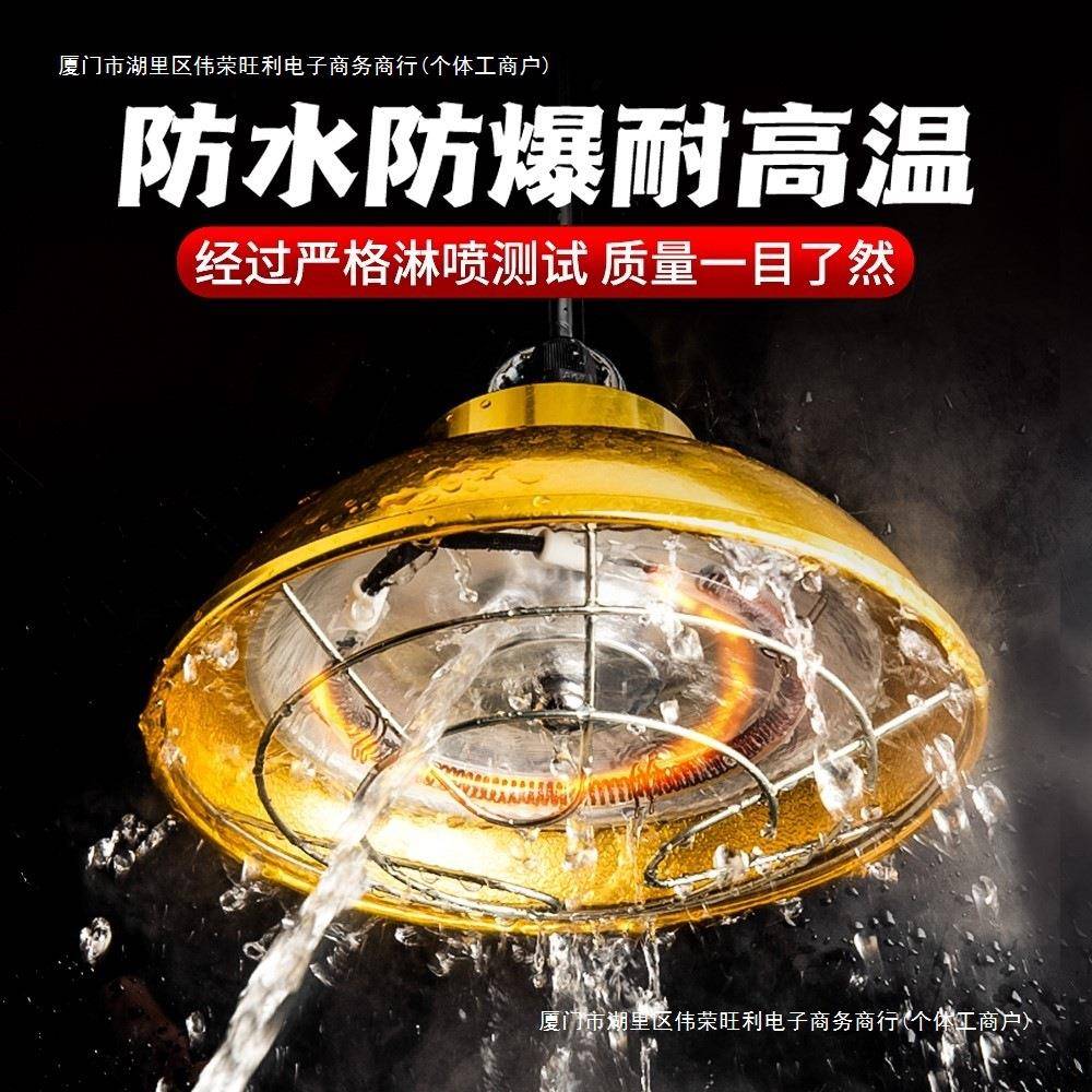 取暖灯育雏灯猪仔养殖场卤素加热灯保温灯罩冬天恒温猪场包邮