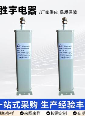 ASMJ型滤波补偿电力电容器650V400UF同向引出交流滤波电容器