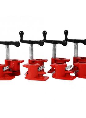 4PC重型3/4铁质50（mm）连夹器快速木工夹管夹器水管夹槽夹