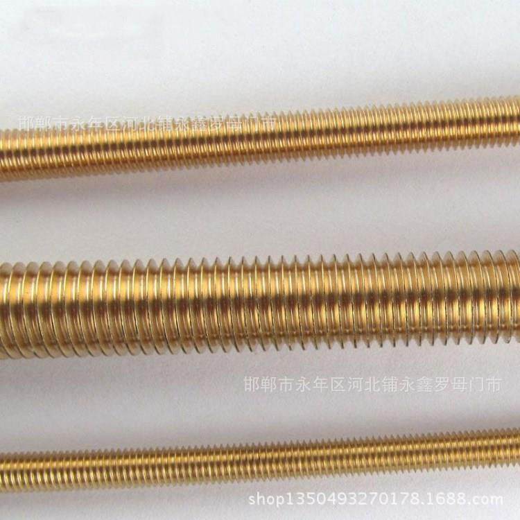M6m8m14M20铜丝杠1米铜牙条铜螺母铜平垫铜六角螺丝m24m16m18m10