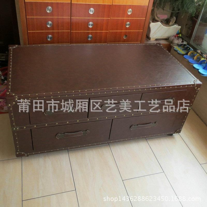 实木家居五抽茶几大号家居店面陈列道具茶桌多功能桌订做