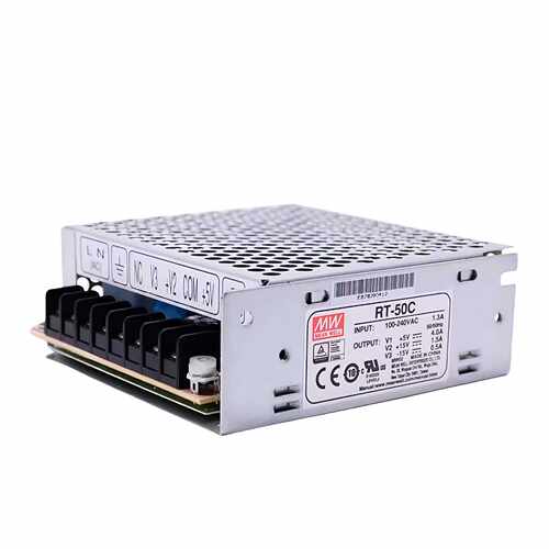 明纬开关电源RT-50B5V12V-12V50W三组输出开关电源