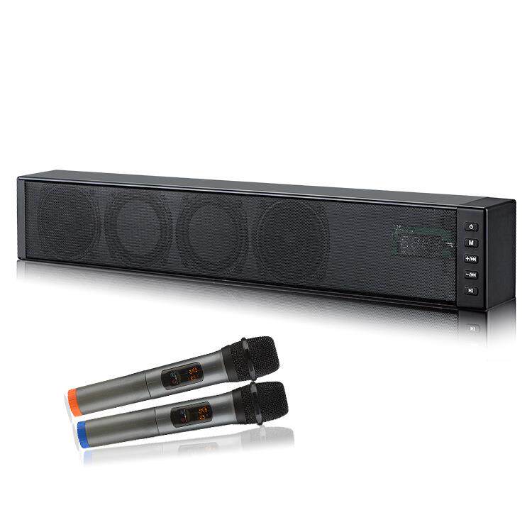 私模新款汽车K歌音响U段双麦克风大货车小轿车唱歌音箱40W功率