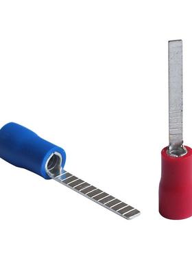 DBV片形预绝缘接线端子DBV1.25-101418插片式冷压端头线耳铜鼻