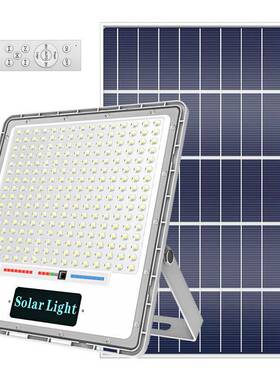 太阳能投光灯新款带雷达感应LOGO灯LED户外道路照明灯100W200W