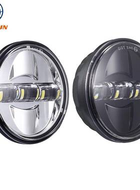 直销4.5寸哈雷雾灯led雾灯新款哈雷机车改装前杠侧边雾灯
