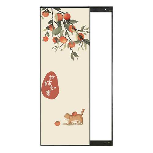 ft玄关全身镜唯美隐藏式镜子小清新穿衣镜装饰画客厅试衣镜壁挂走