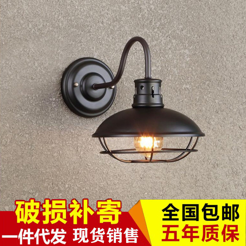 美式复古壁灯户外防水庭院灯室内工业风餐厅过道走廊防爆照明灯具
