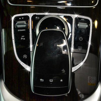 奔驰新C级新E级C180LC200L改装GLC260E200C200中控系统装饰贴