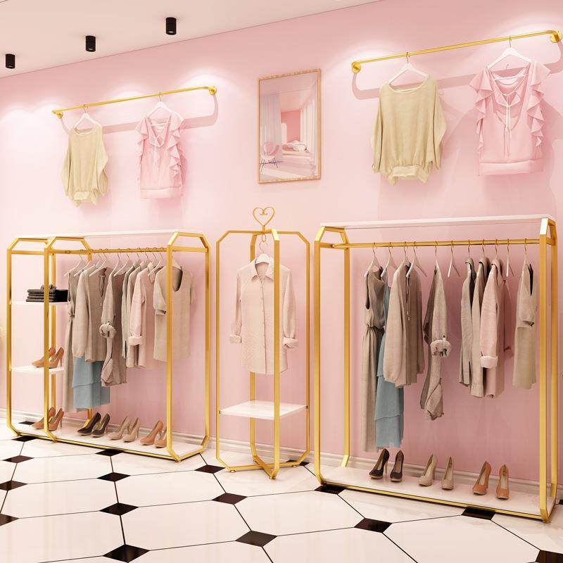 创意金色服装店展示架衣架落地式网红女装童装挂衣服上墙货架组合,节庆用品/礼品,新娘配件,淘宝优惠券,粉丝福利购,淘宝优惠卷