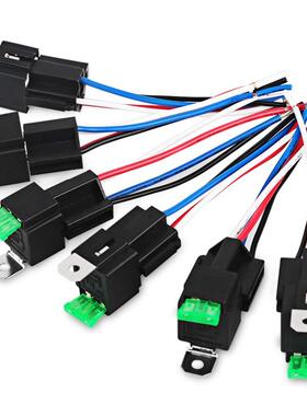 6件装30A保险丝继电器开关线束套装14AWG12V汽车电器(6Pack)