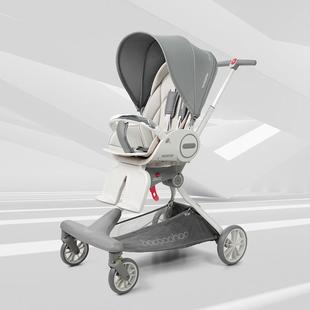 宝宝好V9-c溜娃神器高景观折叠遛娃神器双向可躺儿童婴儿遛娃车