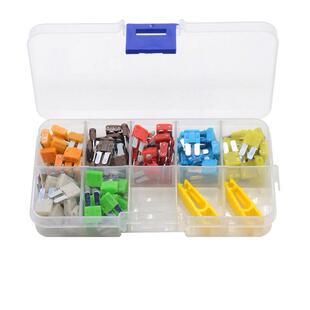 140PCS12V24V32V通用汽车迷你窄脚保险丝车载MICRO插片式保险