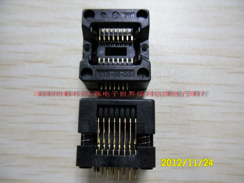 IC烧录头SOP-16SOP16OTS-16-03不带底板IC测试座
