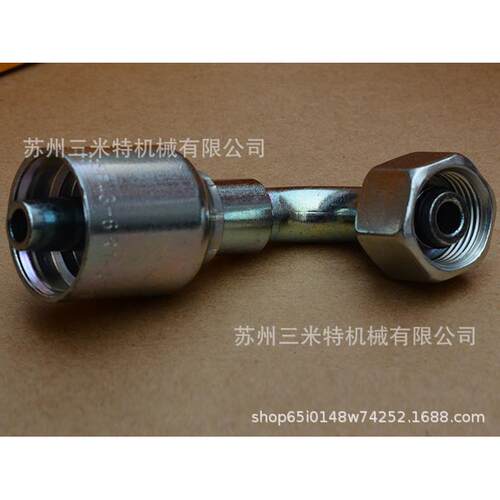 PARKER1CF43-22-1290度软管接头43系列扣压式软管接头