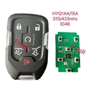 1EA 433频率HYQ1AA 适用于雪佛兰GMC5 1键智能汽车钥匙46芯片315