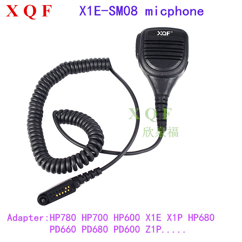 适用X1PPD600PD680HP780HP700Z1PX1E对讲机话咪肩咪麦克风