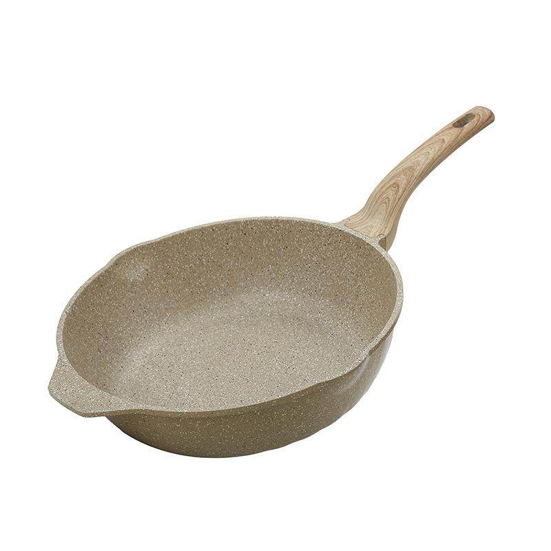 麦饭石平底锅不粘锅家用牛排煎锅炒锅煎蛋锅烙饼锅电磁炉直销