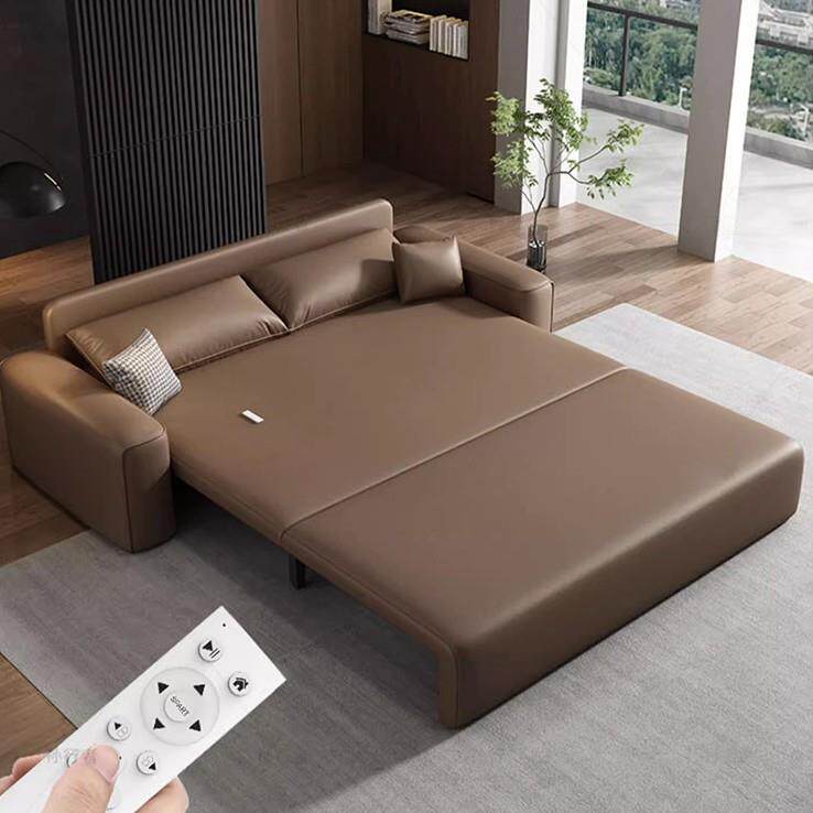 高端电动沙发床两用多功能客厅小户型轻奢全自动双人可折叠沙发