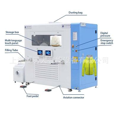 FUDA福大新型双头充绒机易操作电脑定量大片小格压胶格都好充