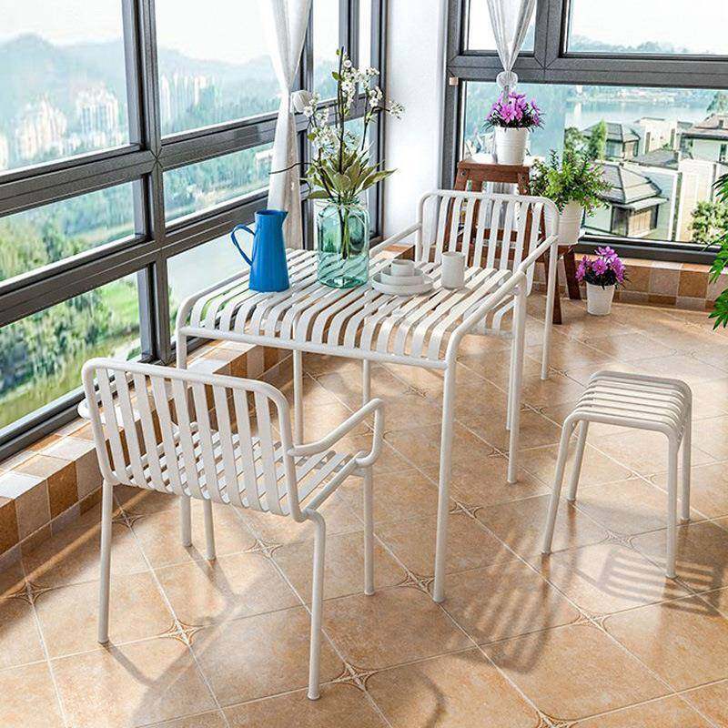 北欧户外桌椅组合室外庭院阳台休闲桌椅简约茶几长椅靠背餐桌椅,收纳整理,烫衣板及配件,淘宝优惠券,粉丝福利购,淘宝优惠卷