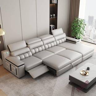 晓P1德致头层沙发多功能客现代简约沙发大小户型沙发床两用