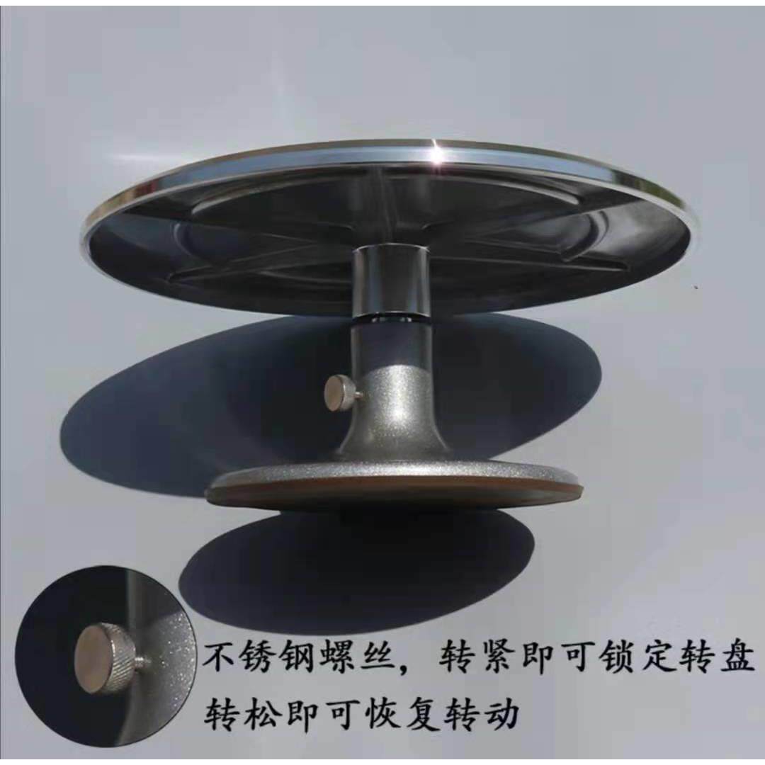 盆景转盘旋转台手动盆景修剪台多肉树桩制作台可旋转可锁定转盘