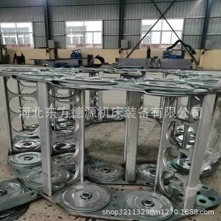 TL45.65.75钢制拖链电缆管常用钢铝拖链桥式钢制拖链