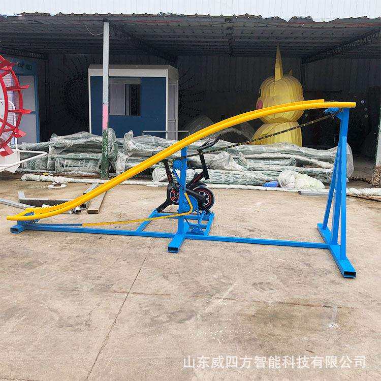 商场广场网红打卡道具坑爹过山车户外游乐设备铁艺轨道人力过山车