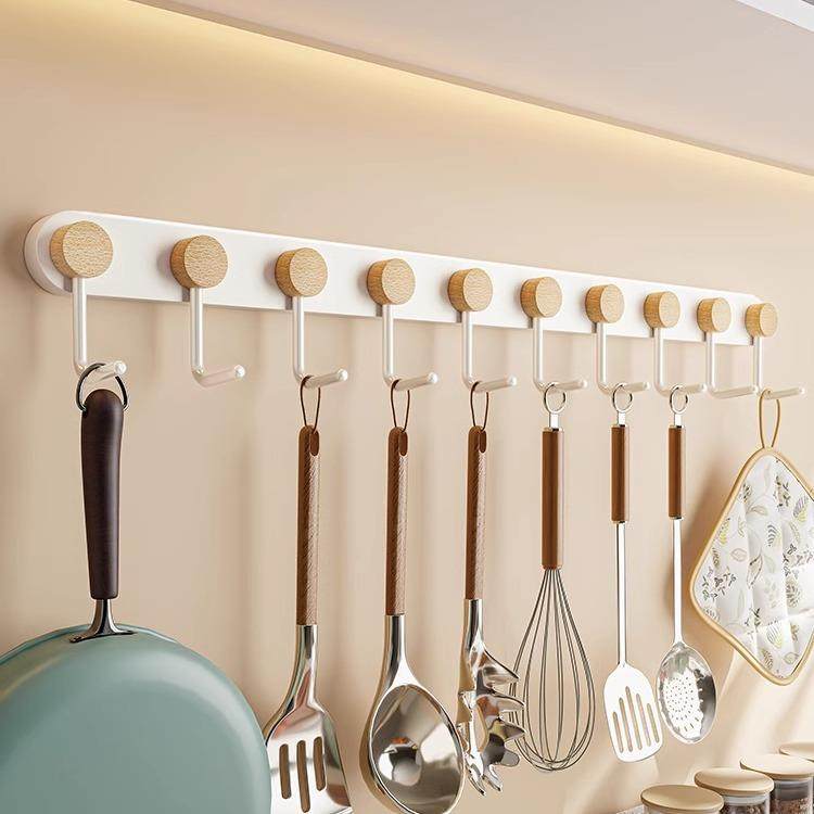 免打孔厨房挂钩挂勺子铲子挂架排钩壁挂式墙上收纳厨具挂杆置物架,纺织面料/辅料/配套,纺织机械配件,淘宝优惠券,粉丝福利购,淘宝优惠卷