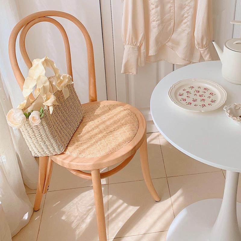 美式藤编复古实木家用餐椅中古索耐特阳台靠背椅中古民宿日式椅子,收纳整理,烫衣板及配件,淘宝优惠券,粉丝福利购,淘宝优惠卷