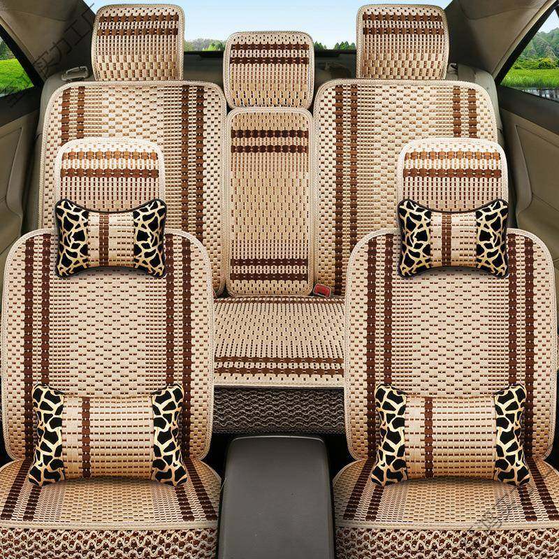 四季通用坐垫套汽车座椅套全包围坐垫五座小轿车SUV夏季冰丝座垫,收纳整理,烫衣板及配件,淘宝优惠券,粉丝福利购,淘宝优惠卷