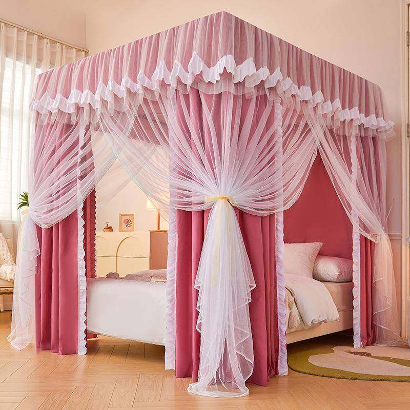 新款蚊帐遮光床帘1.5m一体式防尘顶床幔挡风公主风落地三开门家用,机械设备,其他机械设备,淘宝优惠券,粉丝福利购,淘宝优惠卷