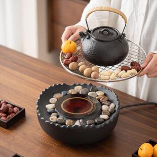 新款围炉煮茶家用煮茶器具全套室内电陶炉陶壶罐罐单壶煮茶炉套装