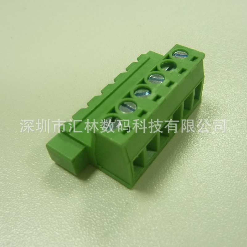 深圳汇林WF762-5.08mm法兰固定线线对接 插拔式接线端子
