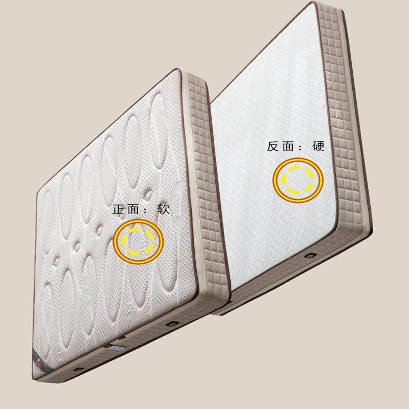 崇匠家具席梦思乳胶适中垫椰棕床垫弹簧软硬两用 1.5/1.8米双