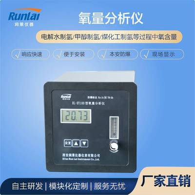氧气含量分析仪水电解制氢站电力氢能源行业用在线氧中氢分析仪