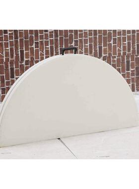 可收纳塑料圆桌一米五饭桌户外排挡餐桌出口用休闲塑料桌152cm