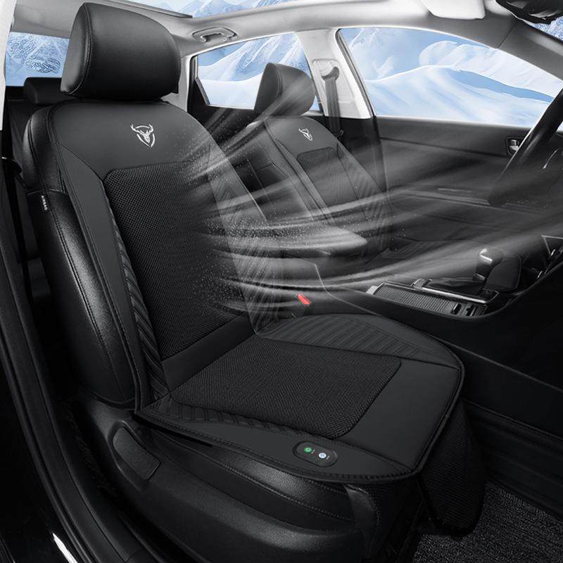 24新款车载通风坐垫夏季座椅制冷透气散热凉垫带风扇汽车按摩坐垫