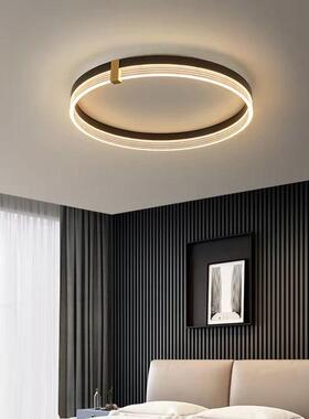 卧室灯现代简约书房主卧客厅北欧LED灯具轻奢创意圆形房间吸顶灯