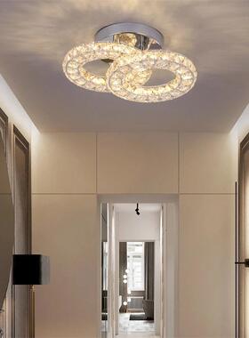 爆单现代简约轻奢led水晶吸顶灯床头壁灯过道走廊壁灯走廊灯